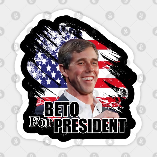 Beto for president 2020 usa Sticker by Javacustoms